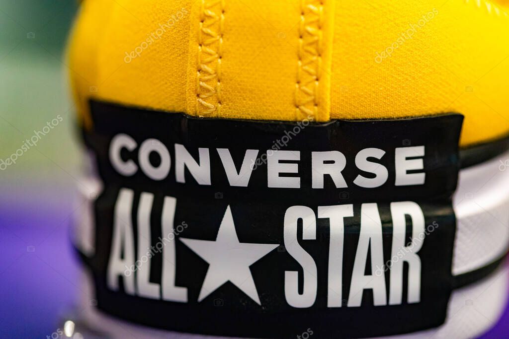 Lviv, Ukraine - May 29, 2025: All Stars Converse sneakers in store