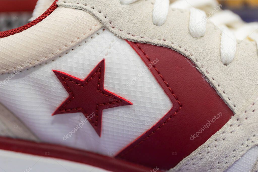 Lviv, Ukraine - May 29, 2025: All Stars Converse sneakers in store