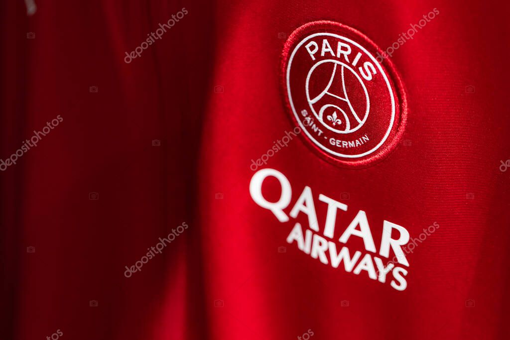 Lviv, Ukraine - May 29, 2025: Nike Paris Saint-Germain T-shirt