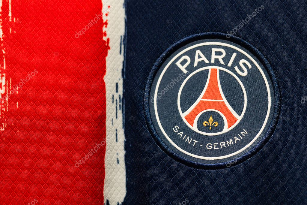 Lviv, Ukraine - May 29, 2025: Nike Paris Saint-Germain T-shirt