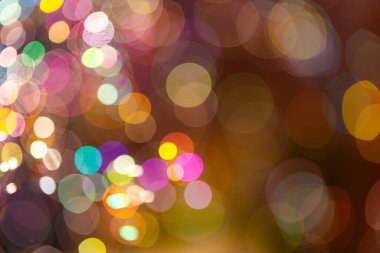 Sabun köpükleri ve canlı ışık küreleriyle renkli Bokeh Arkaplanı