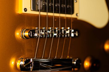 Elektro Gitar Köprüsü ve Kamyonetlerin Yakın Çekimi