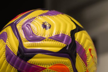 Lviv, Ukrayna - 30 Mayıs 2025 Nike Uçuş Futbolu Premier League Logosu