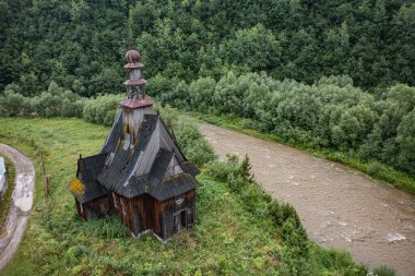 Ilnyk Köyündeki Eski Ahşap Katolik Şapeli, Lviv Oblastı, Ukrayna