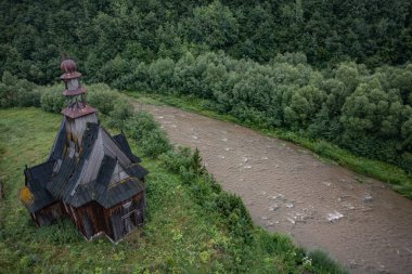 Ilnyk Köyündeki Eski Ahşap Katolik Şapeli, Lviv Oblastı, Ukrayna