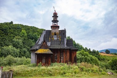 Ilnyk Köyündeki Eski Ahşap Katolik Şapeli, Lviv Oblastı, Ukrayna