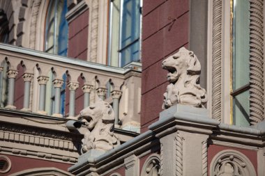 Kyiv, Ukrayna - 6 Ekim 2021: Ukrayna Ulusal Bankası