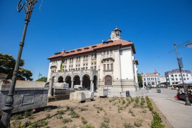 Köstence, Romanya - 17 Temmuz 2025 - Ovid Heykelli Ulusal Tarih ve Arkeoloji Müzesi