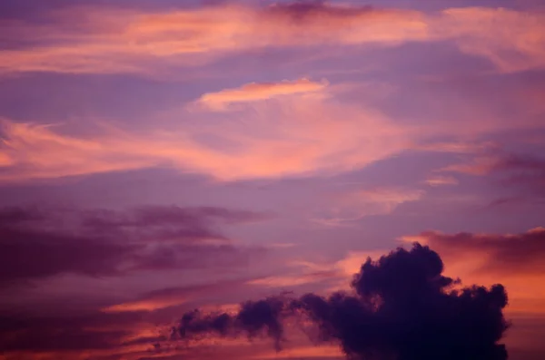 Bellissimo Sfondo Cielo Tramonto Cielo Colorato Con Nuvole Tramonto — Foto Stock