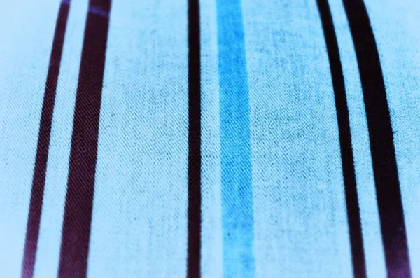 Zbliżenie Niebieskich Pasków Tekstury Tkaniny Tła Projektowania Prac Artystycznych — Zdjęcie stockowe