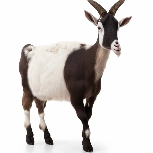 Goat Isolated White Background — Stock Photo, Image