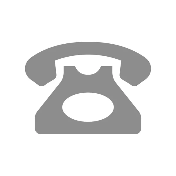 Stara Analogowa Ikona Wektora Telefonu Symbol Telefonu Stylu Retro Lub — Wektor stockowy