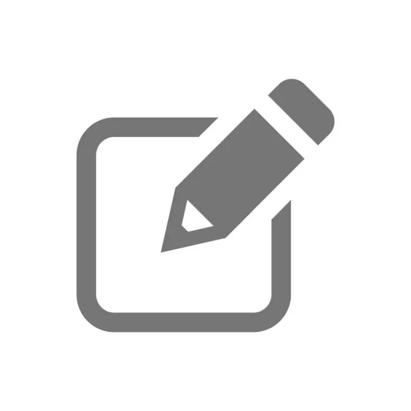 Stift Und Zeichen Füllen Das Vektor Symbol Aus Bearbeiten Kontakt — Stockvektor