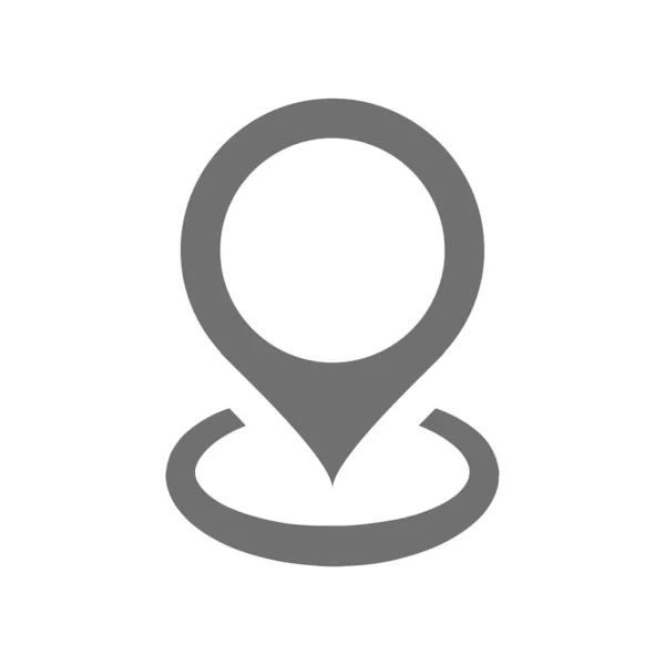 Icona Del Vettore Riempimento Pin Posizione Mappa Pin Simbolo Del — Vettoriale Stock