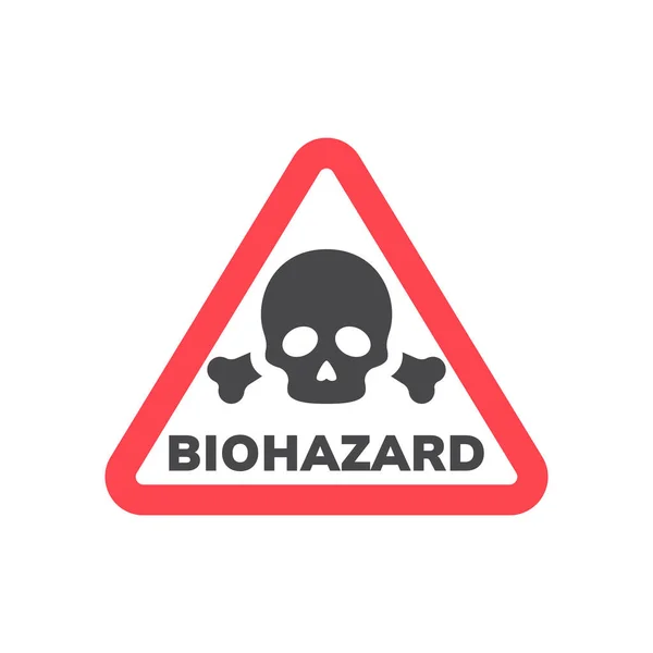 Veszélyes Biológiai Veszélyre Figyelmeztető Jel Kórokozó Átvivő Címkéje — Stock Vector