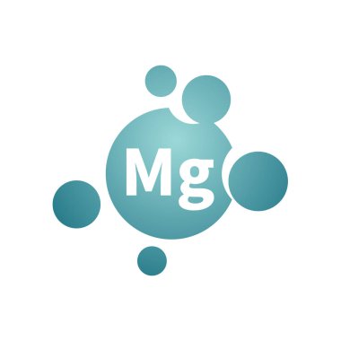 Magnezyum hapı ya da kapsül vektör ikonu. Besin takviyesi damla.