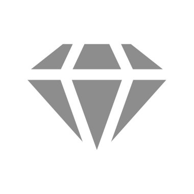 Elmas vektör simgesi. Kalite ve lüks ürün veya hizmet.