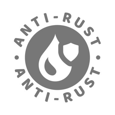 Paslanma önleyici vektör etiketi. Paslanma önleyici sprey ya da ürünü çember yapın.