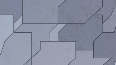 Metalik bilim kurgu panelleri uzay gemisi gövdesi. Geleceğe ait geometrik desen ve doku. Teknoloji konsepti. 3d illüstrasyon