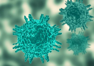 Morbillivirus, kızamık olarak bilinen bulaşıcı hastalığa neden olan virüstür. 3B Görüntü