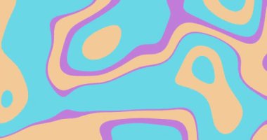 İlham verici video projeleri, sunumlar, raporlar, reklamlar, sosyal medya için kullanılan renkli psikedelik akış soyut döngü arka planı.