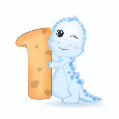 Şirin Dinozor ve 1 numara, Doğum günün kutlu olsun.