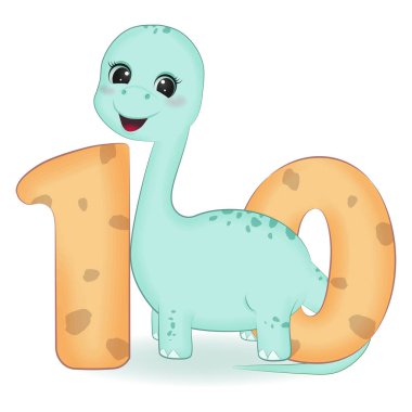 10 numaralı şirin dinozor, çizgi film çizimi.