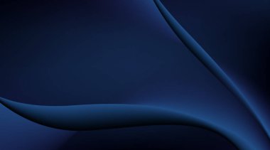 Mavi arkaplanda soyut eğri ve dalga