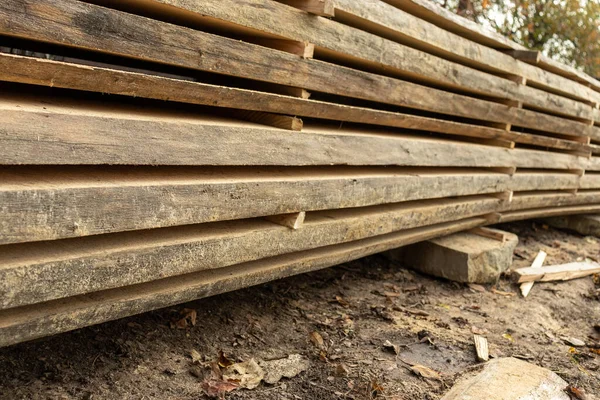 Drewniany Materiał Konstrukcyjny Tła Tekstury Perspektywny Kąt Desek Drewnianych Tartak — Zdjęcie stockowe