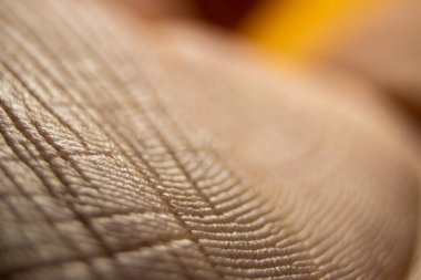 Makro sağlıklı insan derisi. Dermatoloji konsepti. İnsan derisi geçmişini yakından incele. Beyaz tenli. Soyut dermatit yüzeyi