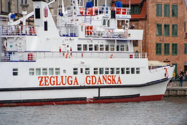 Gdansk Polonia Junio 2022 Viaje Crucero Con Zegluga Gdansk Puerto — Foto de Stock