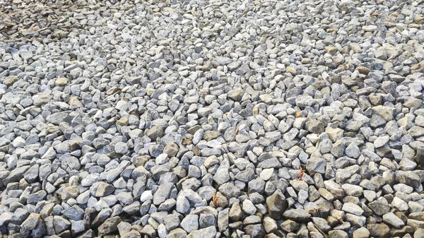 Çakıl Taşı Dokusu Gri Çakıl Deseni Küçük Kayalıkları Olan Yakın — Stok fotoğraf