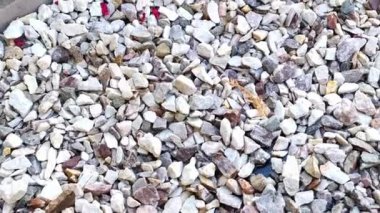 Küçük çakıl dokusu yolu. Çakıl yolu