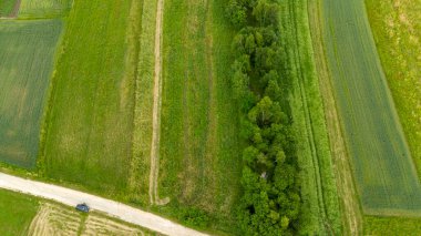 Kırsal ve tarımsal alanda hava manzarası