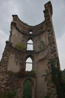 Historical ruins of a church in Chervonograd castle, Ukraine