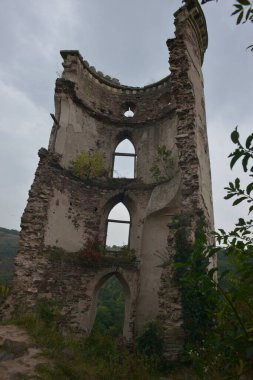 Historical ruins of a church in Chervonograd castle, Ukraine