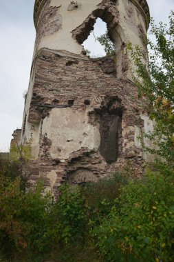 Historical ruins of a church in Chervonograd castle, Ukraine