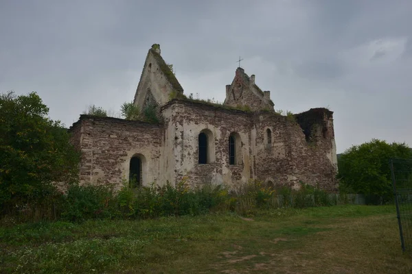 Historical Ruins Church Chervonograd Castle Ukraine — Fotografia de Stock