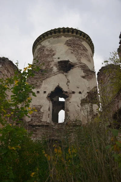 Ιστορικά Ερείπια Μιας Εκκλησίας Στο Κάστρο Chervonograd Ουκρανία — Φωτογραφία Αρχείου