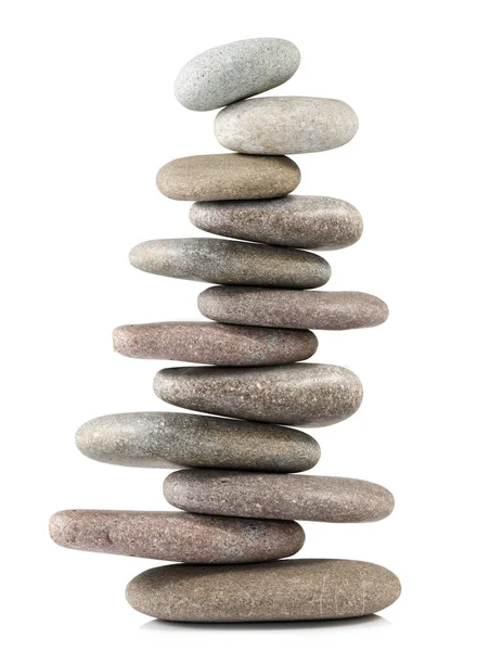 Pirámide Piedra Zen Para Relajarse Meditación Concepto Yoga —  Fotos de Stock