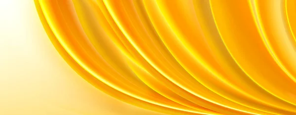 Abstraktní Obraz Žluté Látky Vlnitým Povrchem — Stock fotografie