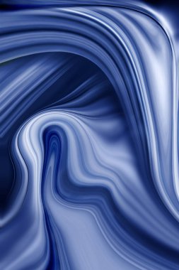 Mavi düz çizgilerden oluşan soyut görüntü deniz dalgaları ve doğal kasırgalara benziyor.