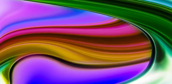 Абстрактное Изображение Состоящее Разноцветных Гладких Линий Напоминающих Морские Волны Стихийные — стоковое фото