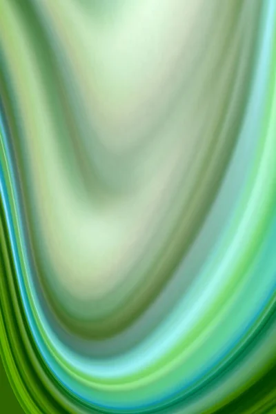 바다의 파도와 소용돌이를 녹색의 매끄러운 선으로 이루어진 노골적 이미지 — 스톡 사진