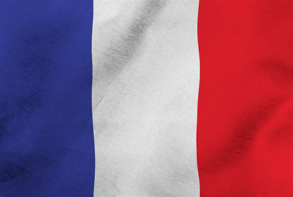 Εικόνα Της Σημαίας Της Γαλλίας Κοντά — Φωτογραφία Αρχείου