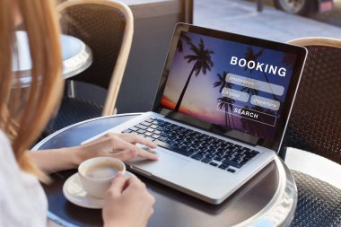 Online konsept rezervasyon, seyahat planlaması