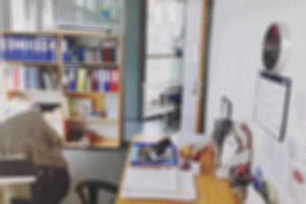 Blurred Office Workplace Background — Stock Photo, Image