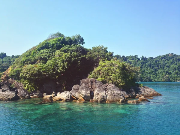 泰国国昌岛附近海滩上奇异的自然景观旅游目的地 — 图库照片