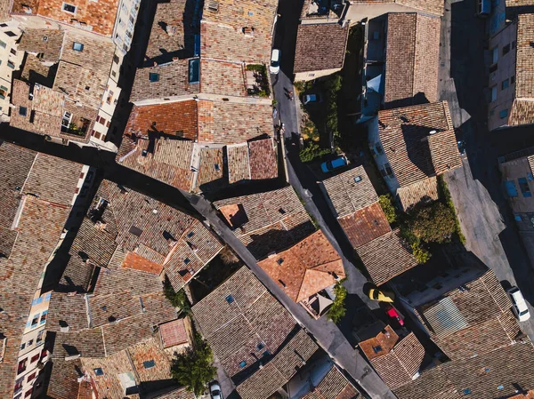 Valensole Tile Roofs Aerial View Provence Architecture France — Stock Photo, Image