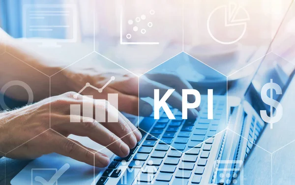 Концепція Kpi Ключова Індикаторна Аналітика Продуктивності — стокове фото